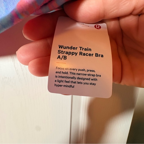 Lululemon Wunder Train Strappy Racer Bra *Light Support, A/B Cup. NWT Sz 10 - Picture 3 of 3